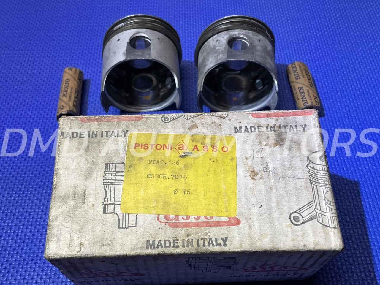 PISTONI ASSO ORIGINALI D'EPOCA GIANNINI MISURA 76