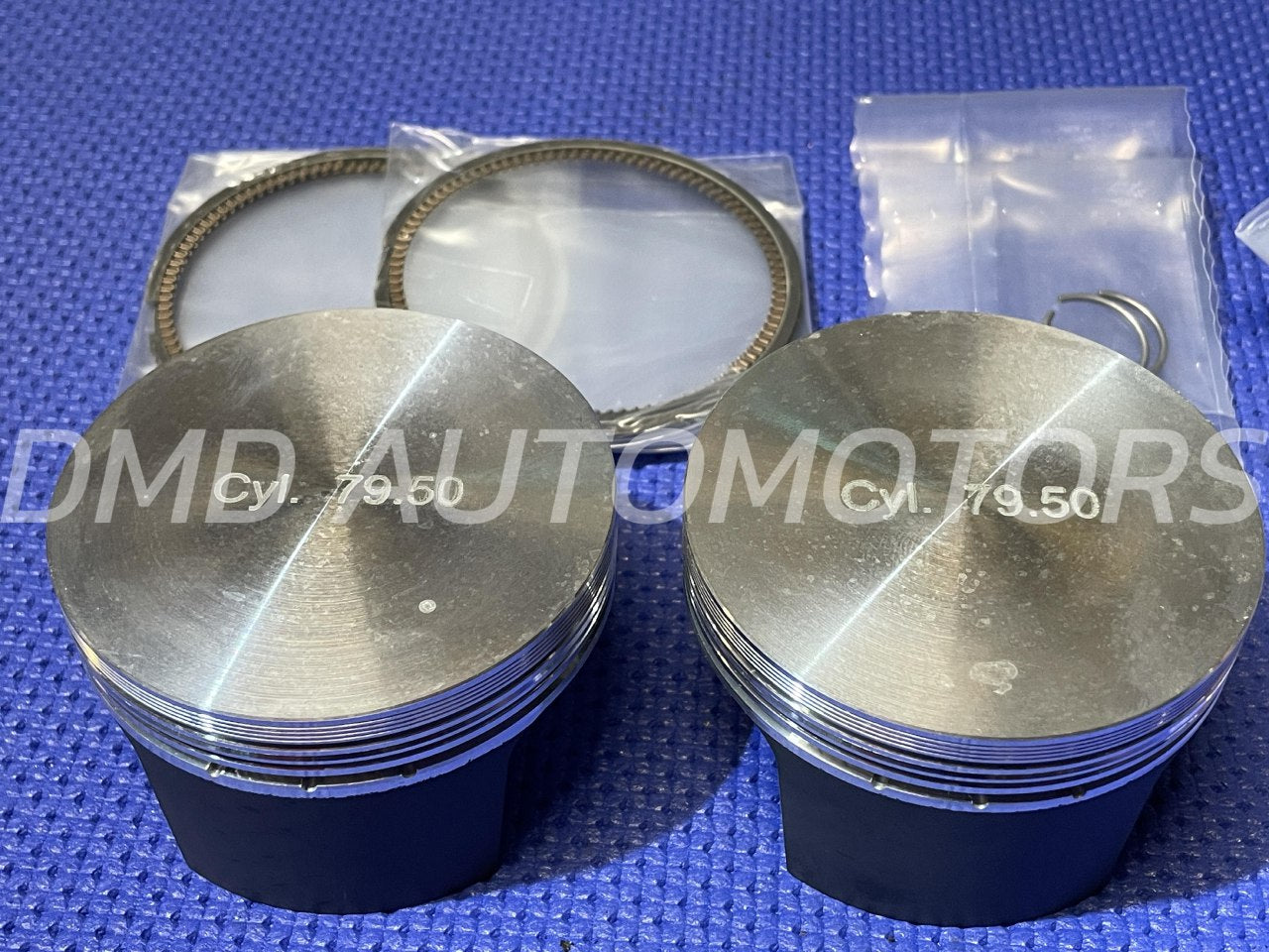PISTONI PISTAL RACING STAMPATI ⌀ 79,50, TRE SEGMENTI, COMPRESSIONE 25, SPINOTTO 20