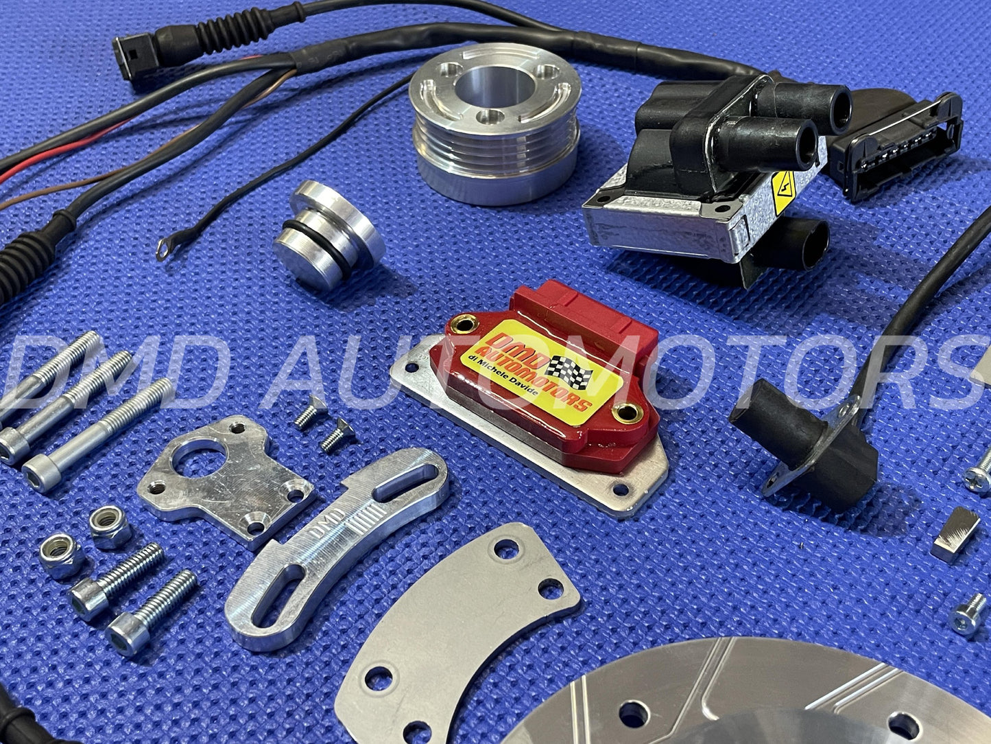 HIGH PERFORMANCE ELECTRONIC IGNITION MODIFICATION REMOVES DISTRIBUTOR FOR FIAT 500/126 ENGINES WITH POLY-V KIT FOR ALTERNATOR