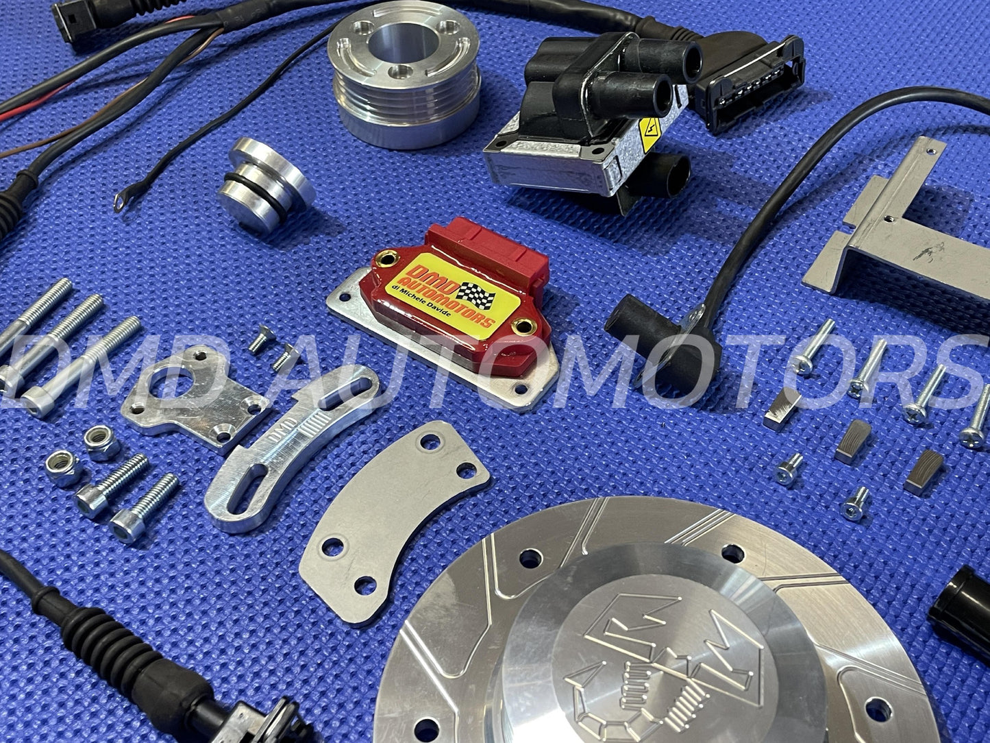 HIGH PERFORMANCE ELECTRONIC IGNITION MODIFICATION REMOVES DISTRIBUTOR FOR FIAT 500/126 ENGINES WITH POLY-V KIT FOR ALTERNATOR