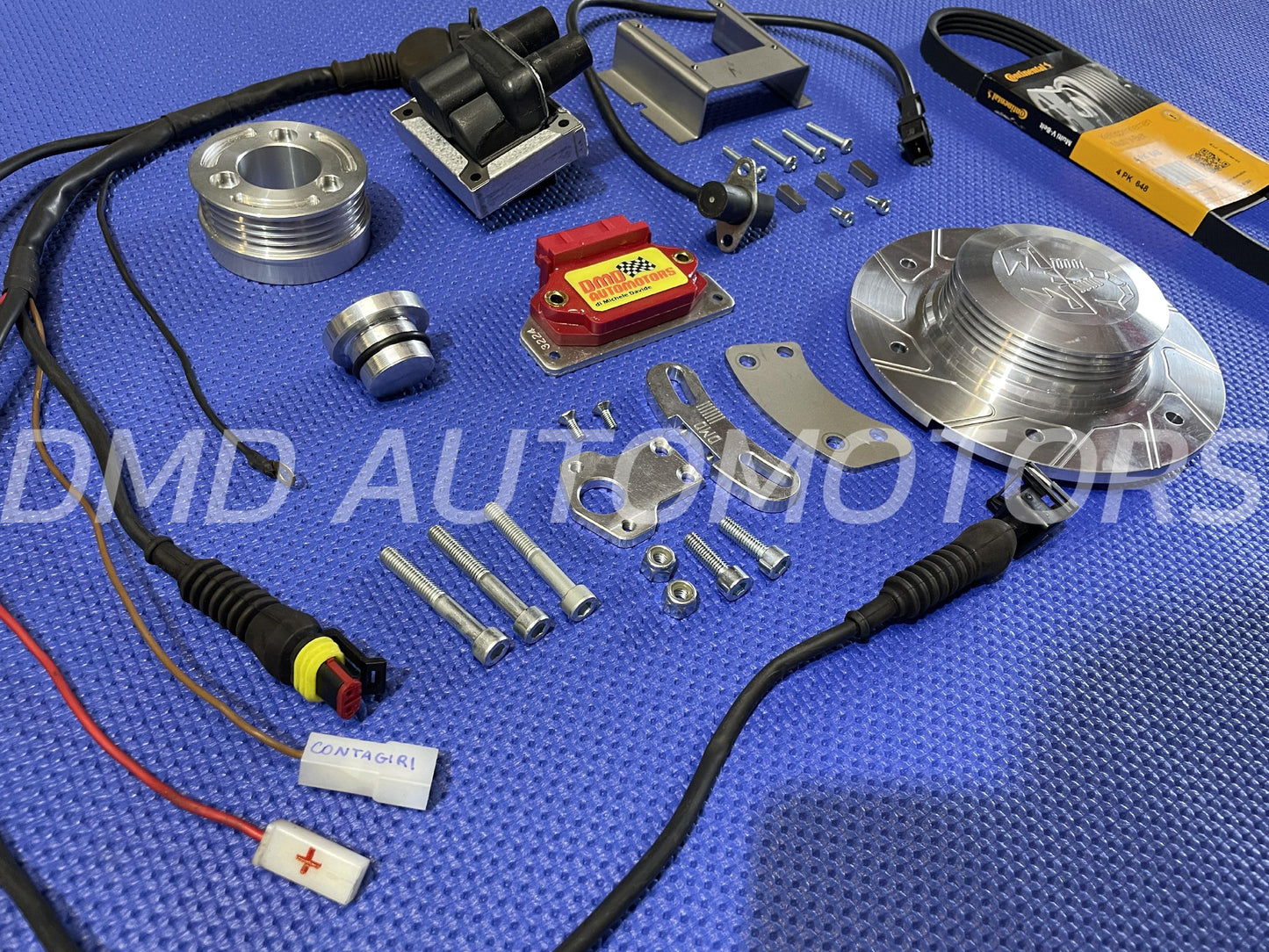 MODIFICA ACCENSIONE ELETTRONICA ALTE PRESTAZIONI ELIMINA SPINTEROGENO PER MOTORI FIAT 500/126 CON KIT POLY-V PER  DINAMO