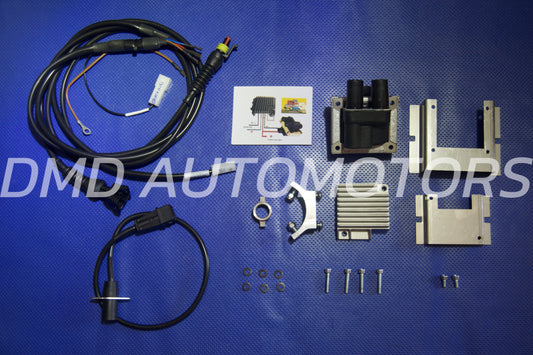 KIT ACCENSIONE ELETTRONICA  SU SPINTEROGENO PER FIAT 500 F  L R 126